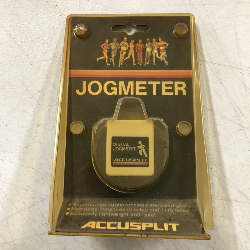 Vintage Pedometer Accusplit Jogmeter One Size Gray Digital Running Distance